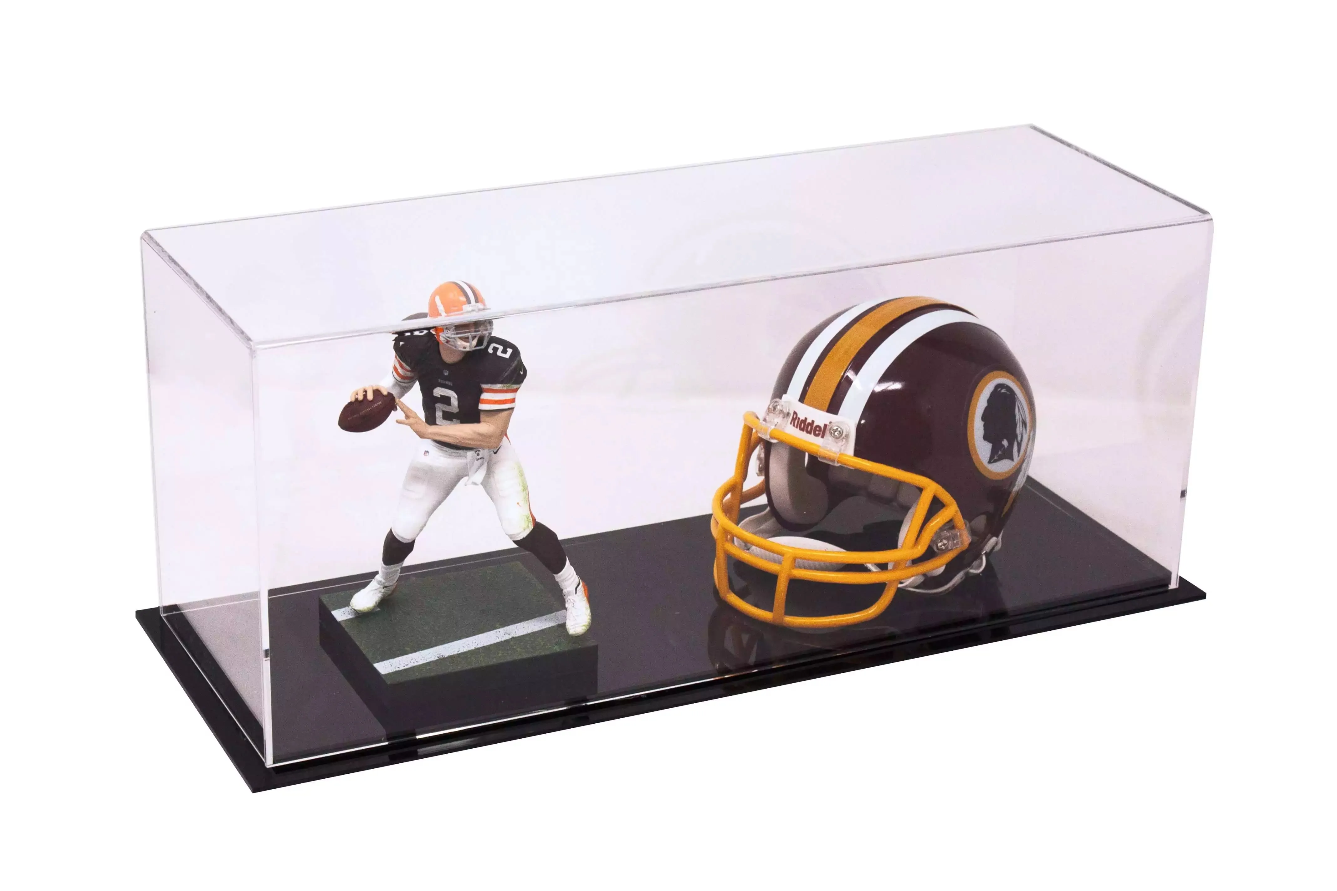 Versatile Acrylic Display Cases with Double Sheet Base with Clear Case