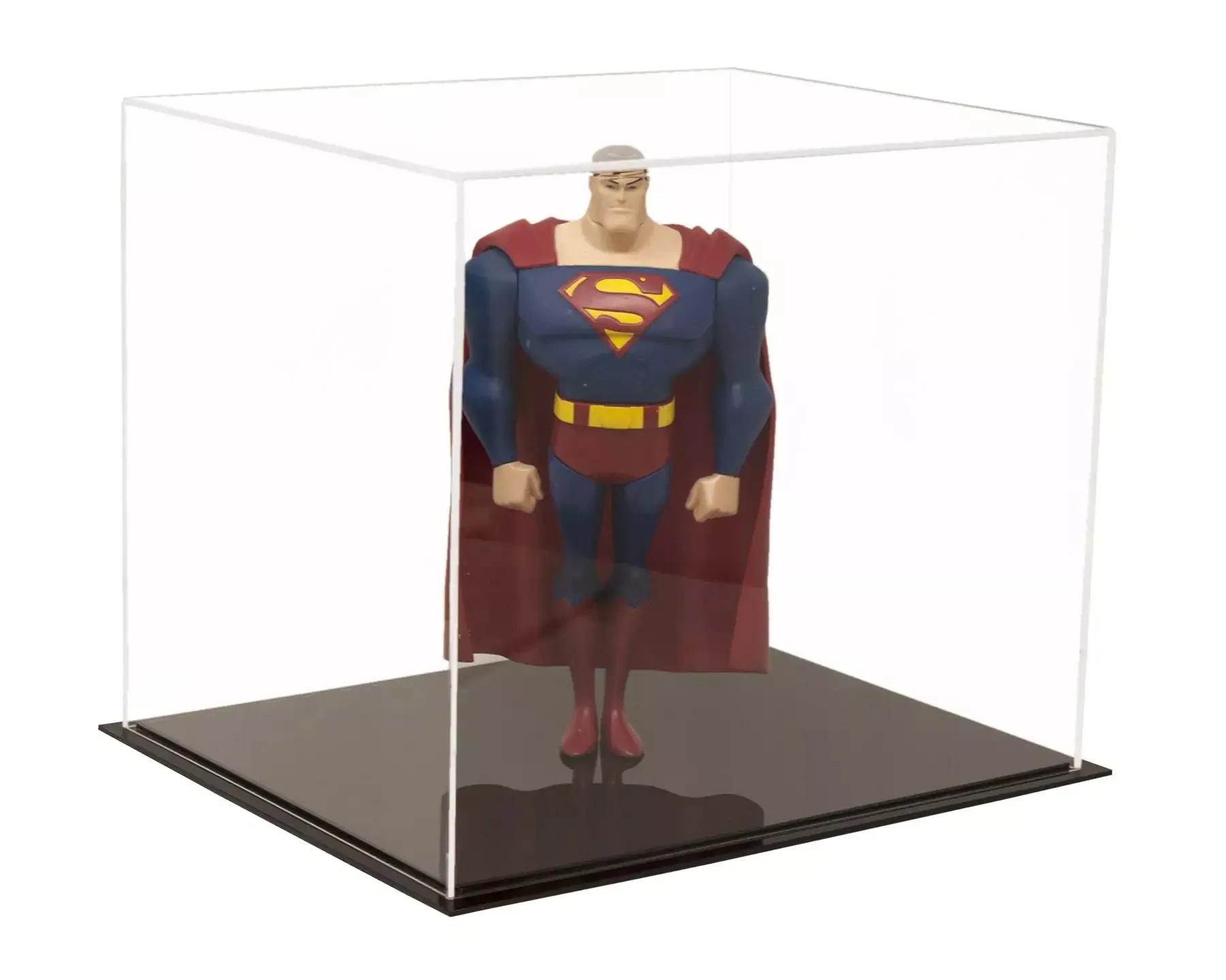 Versatile Acrylic Display Cases with Double Sheet Base with Clear Case