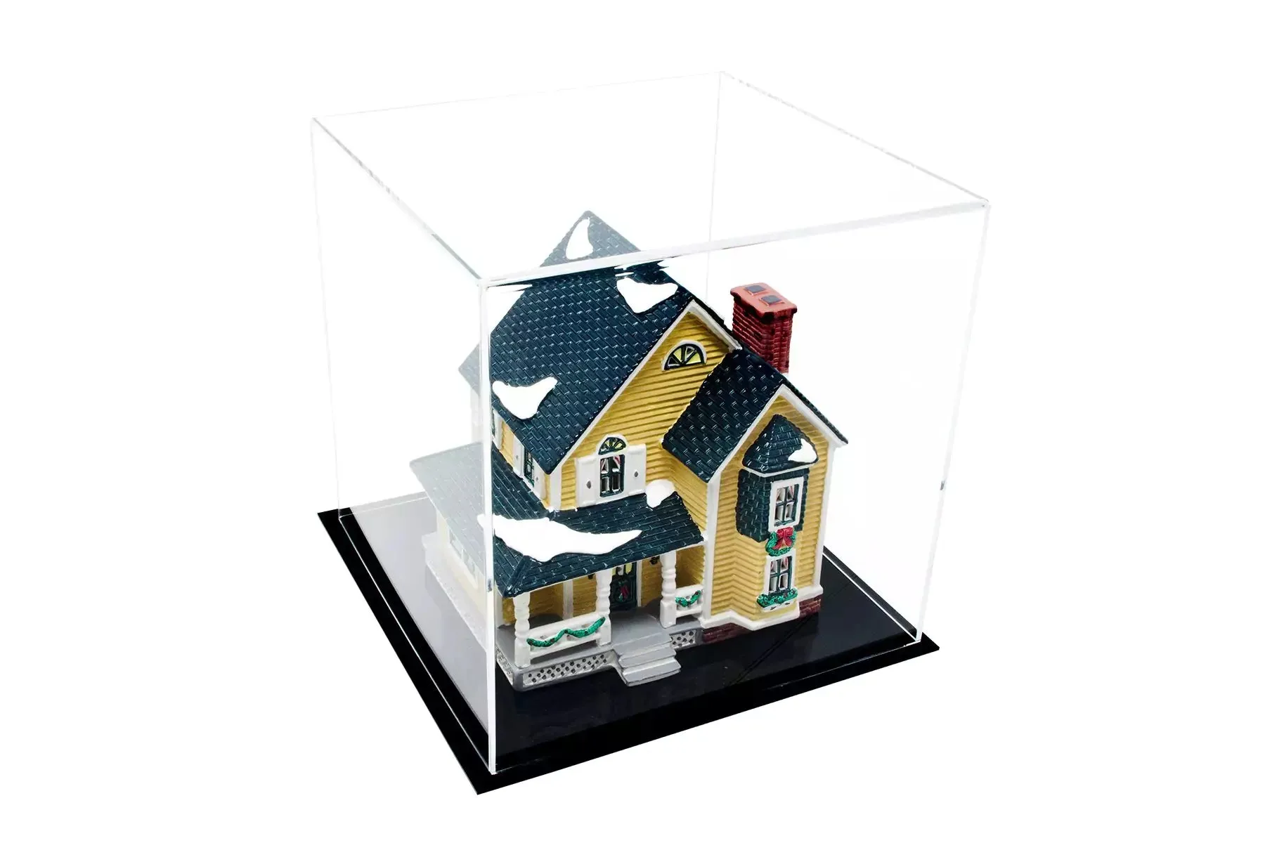 Versatile Acrylic Display Cases with Double Sheet Base with Clear Case