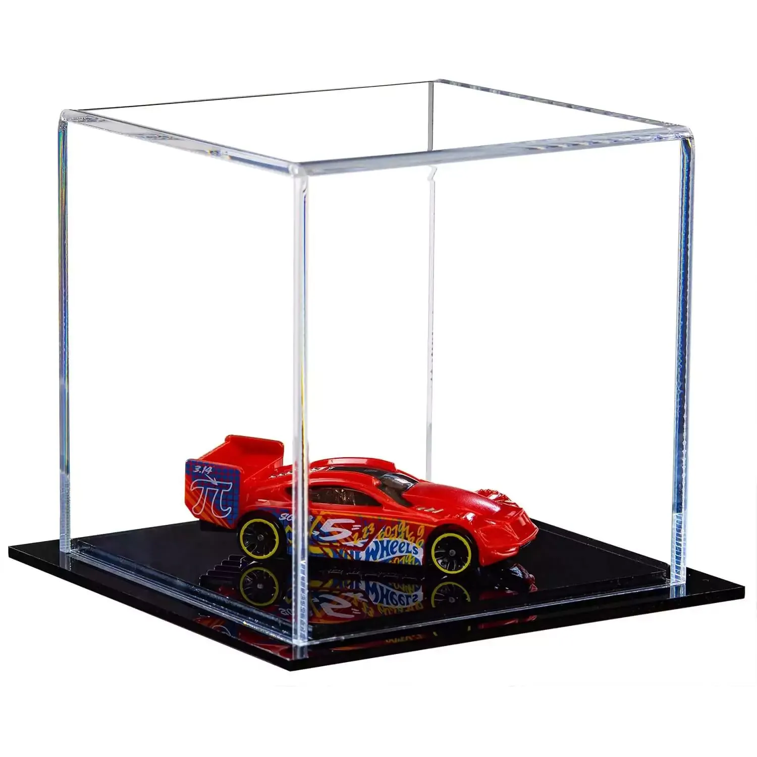 Versatile Acrylic Display Cases with Double Sheet Base with Clear Case