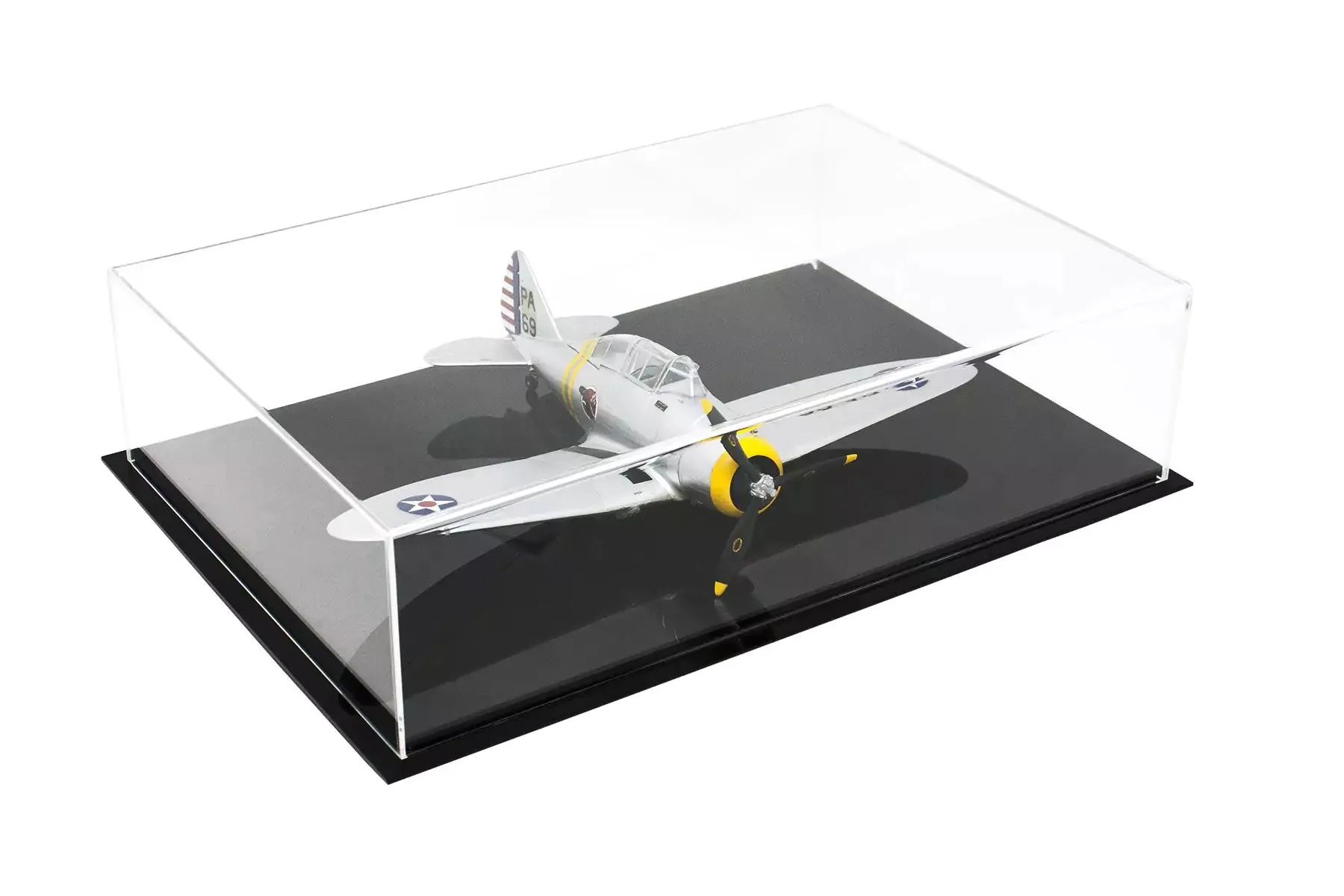 Versatile Acrylic Display Cases with Double Sheet Base with Clear Case