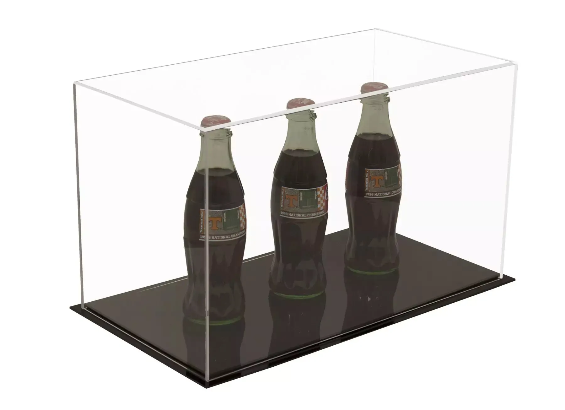 Versatile Acrylic Display Cases with Double Sheet Base with Clear Case