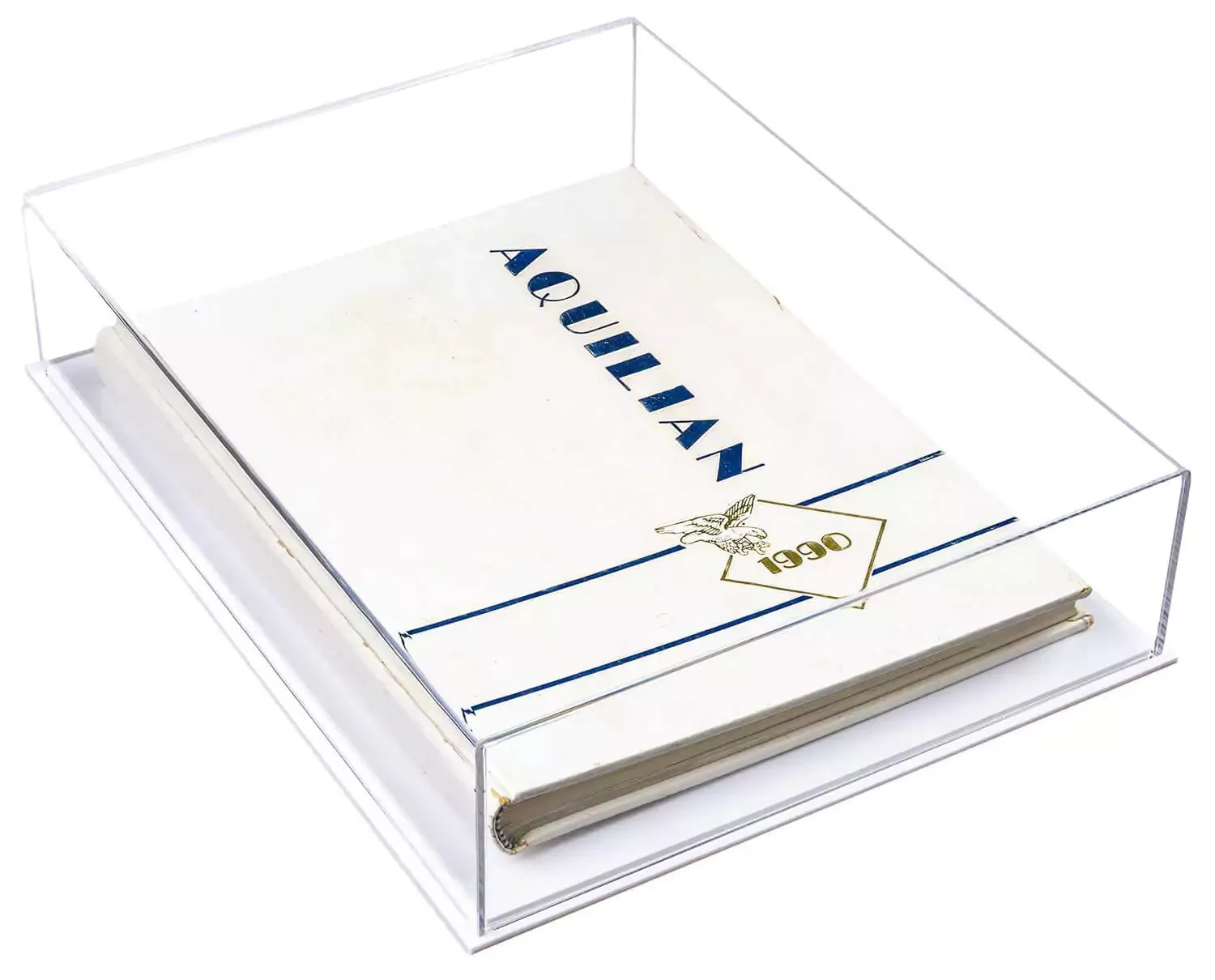 Versatile Acrylic Display Cases with Double Sheet Base with Clear Case