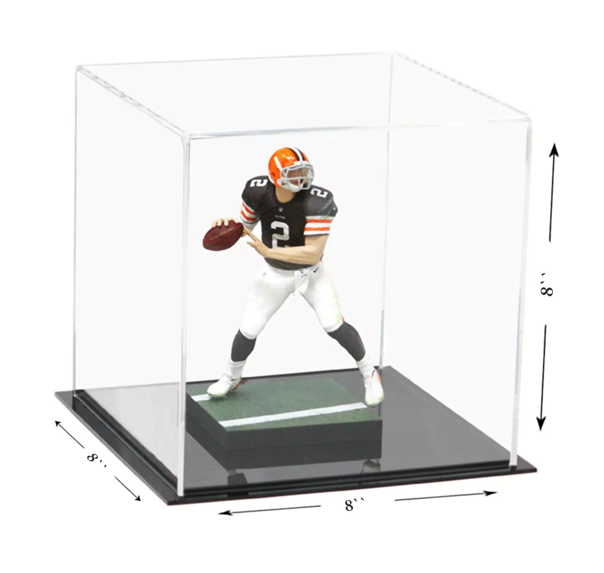 Versatile Acrylic Display Cases with Double Sheet Base with Clear Case