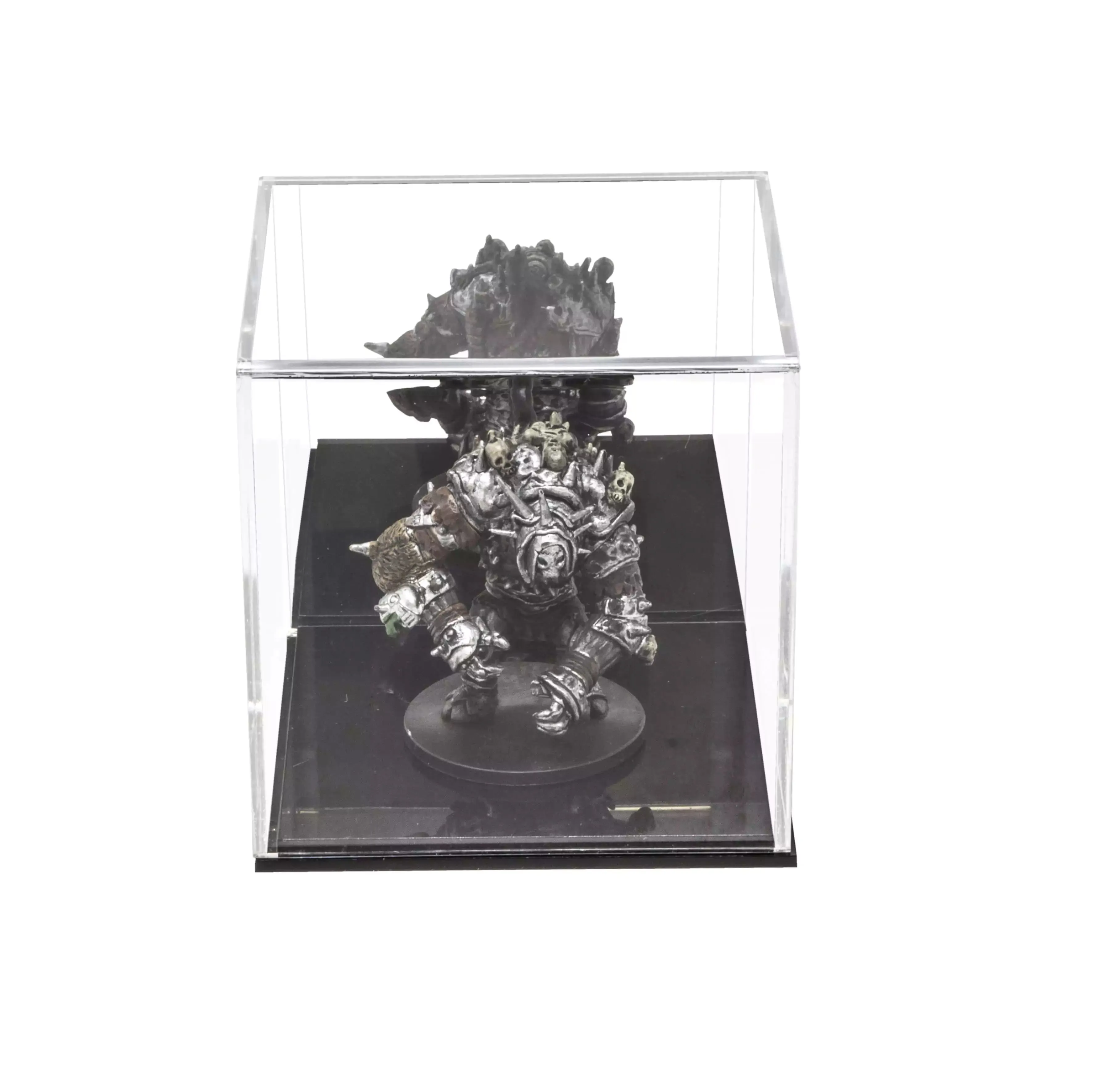 Versatile Acrylic Display Cases with Double Sheet Base with Clear Case