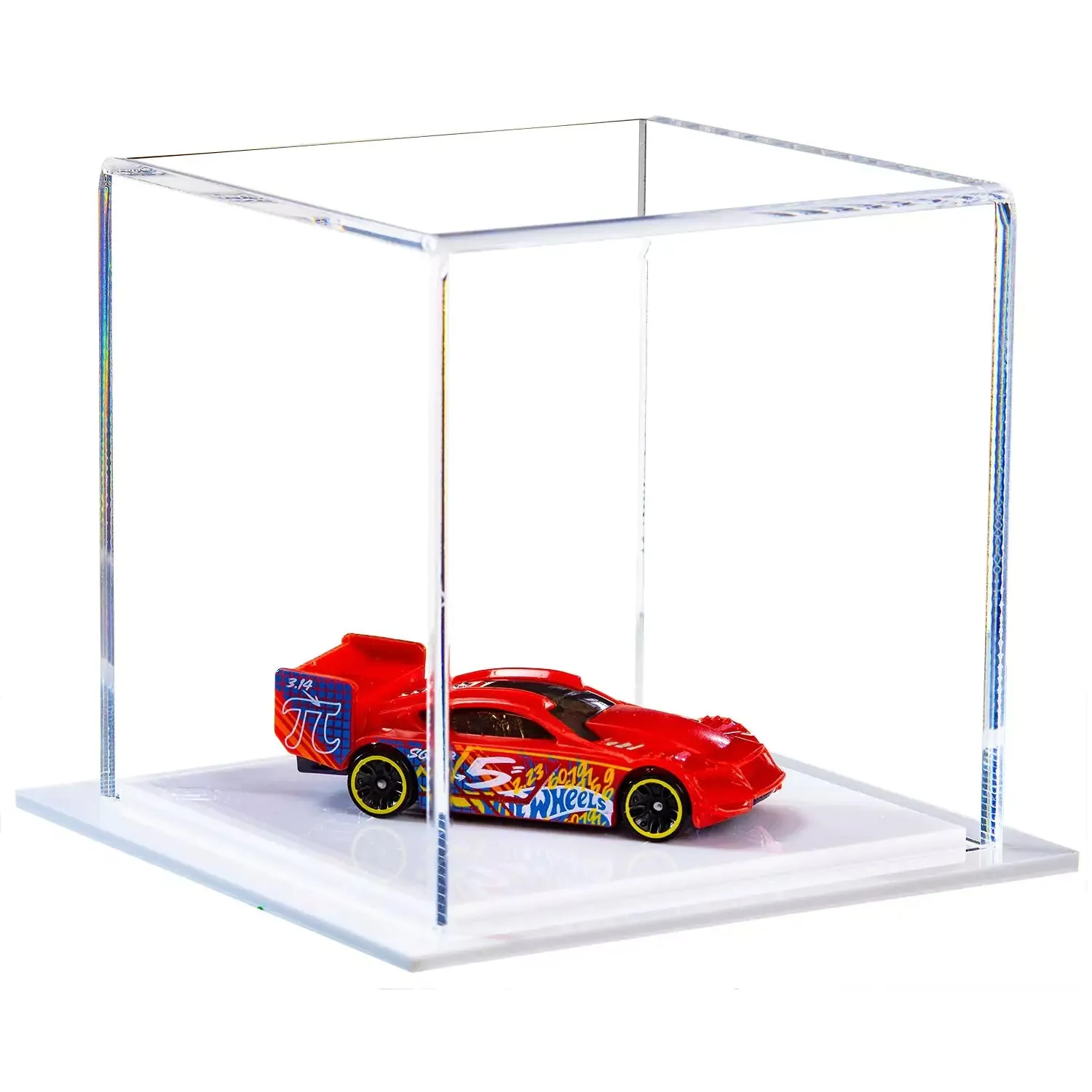 Versatile Acrylic Display Cases with Double Sheet Base with Clear Case