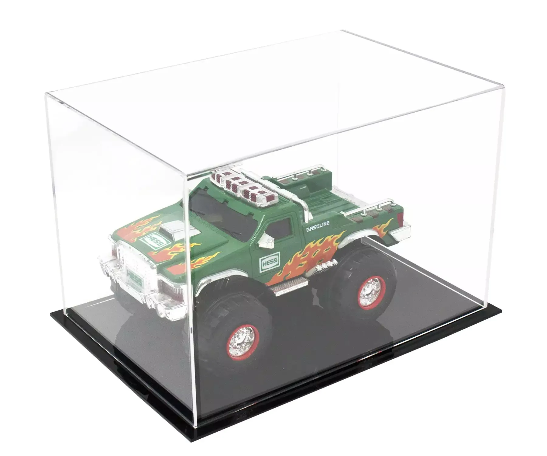 Versatile Acrylic Display Cases with Double Sheet Base with Clear Case