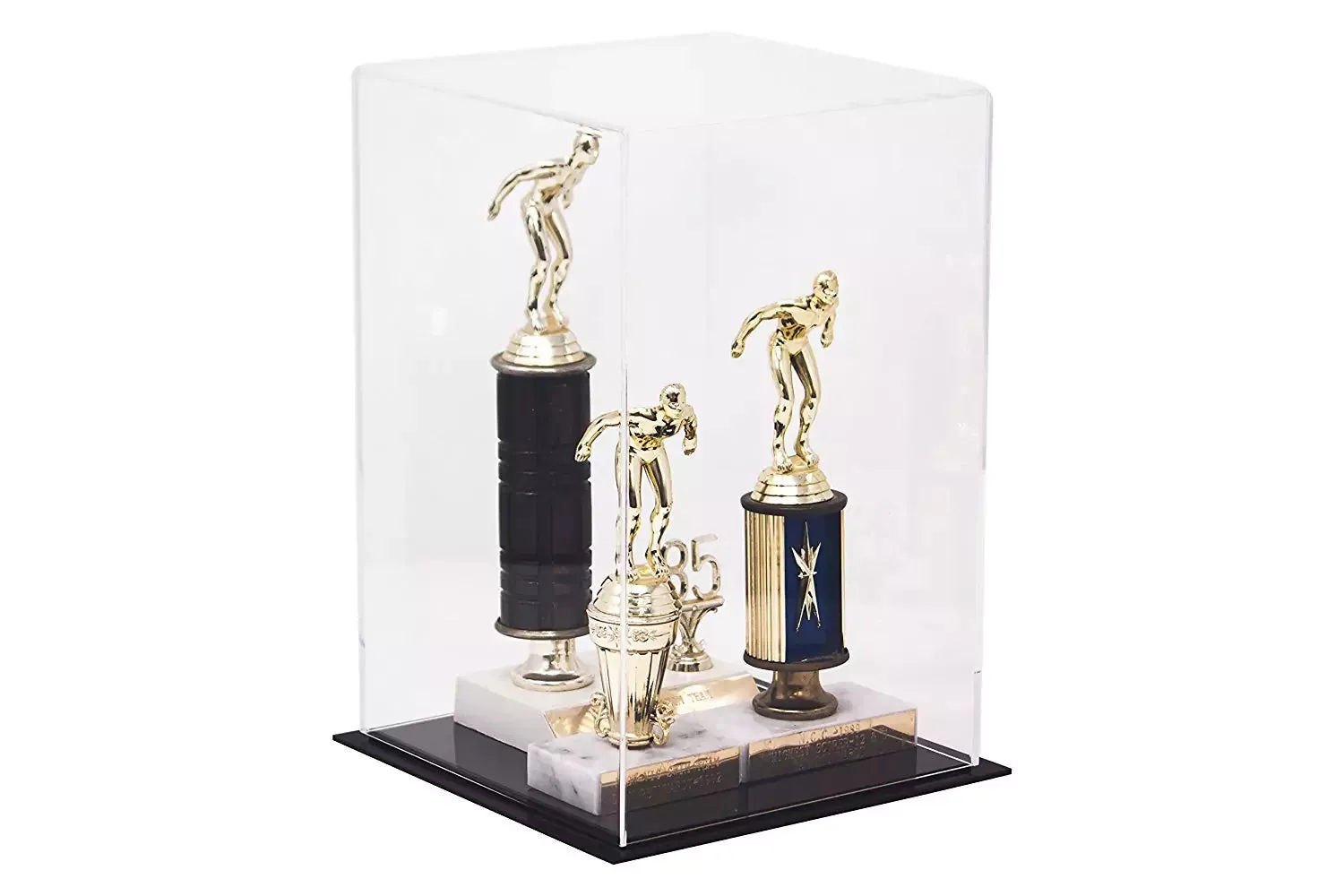 Versatile Acrylic Display Cases with Double Sheet Base with Clear Case