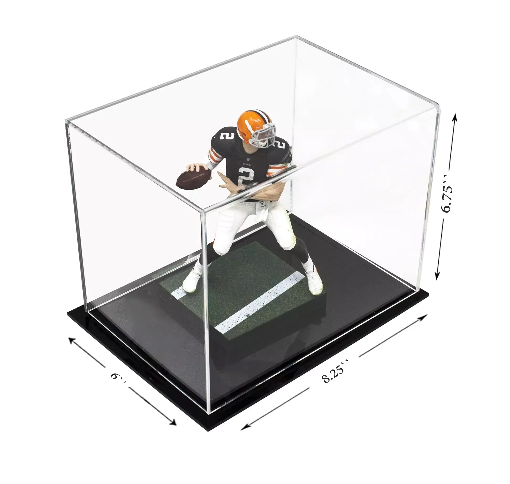 Versatile Acrylic Display Cases with Double Sheet Base with Clear Case