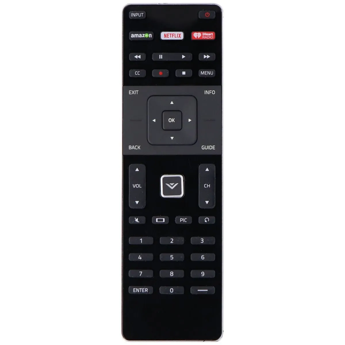 Vizio Remote (XRT500) with Built in Keyboard for Select Vizio TVs - Black