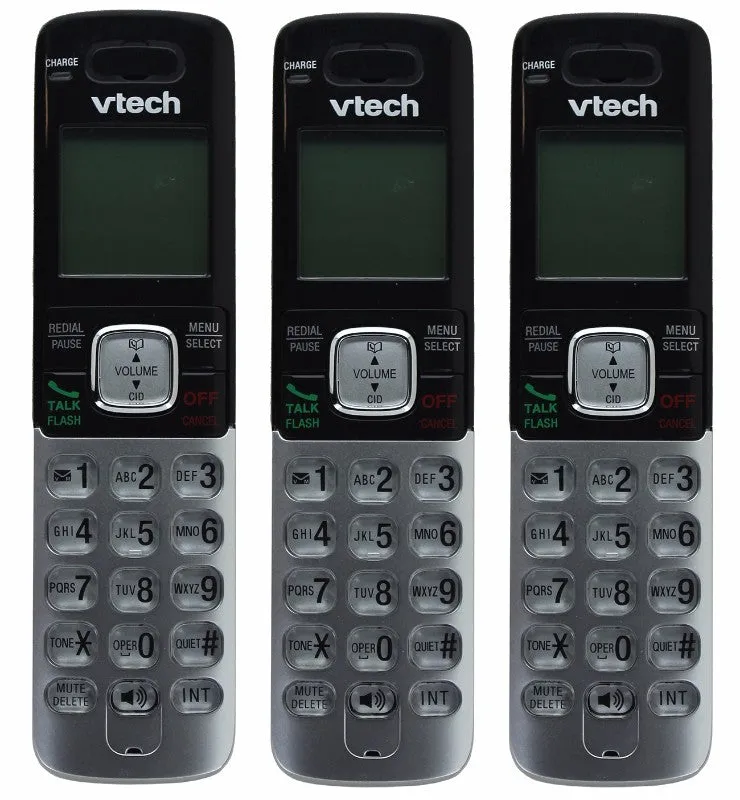 Vtech 3 Handset Cordless Digital Answering System 6.0 DECT / Caller ID - Silver