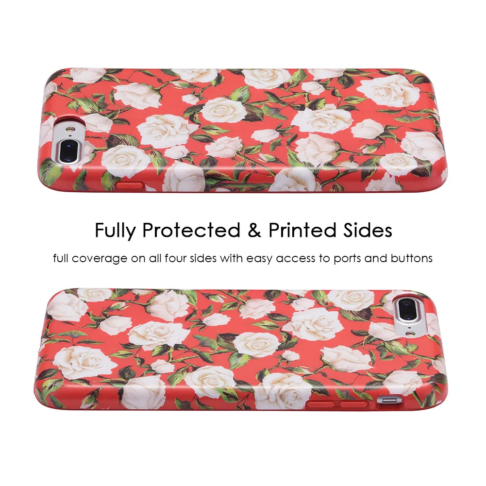 White Roses Floral iPhone Case