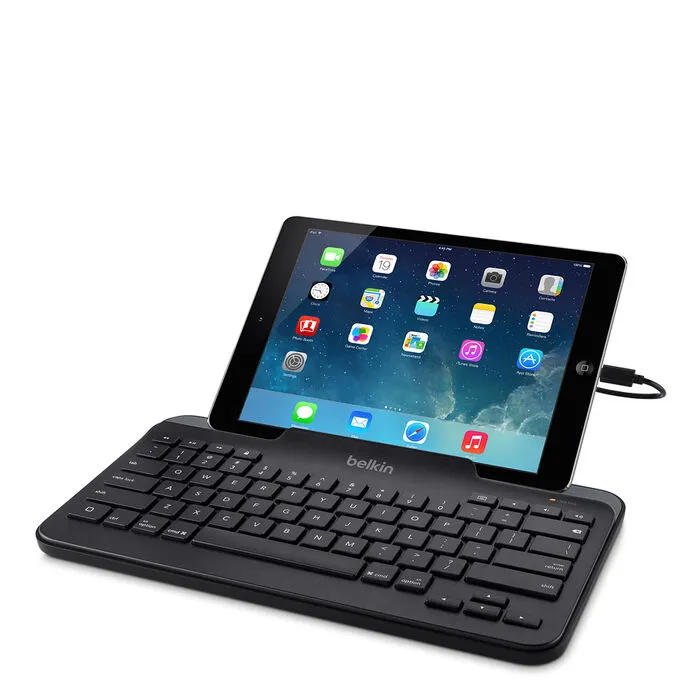 Wired iPad Keyboard with Stand (Lightning Connector)