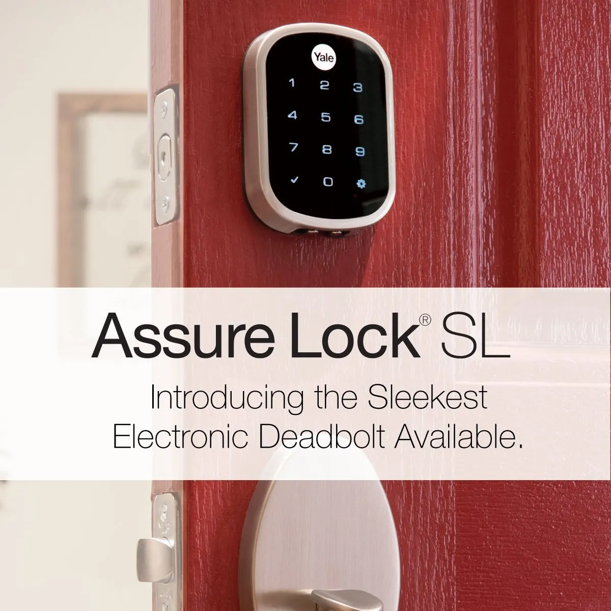 Yale Assure Lock SL with Z-Wave Plus - Key Free Door Lock with Touchscreen Keypad - Works with SmartThings, Wink and More (YRD256ZW2619) in Satin Nickel