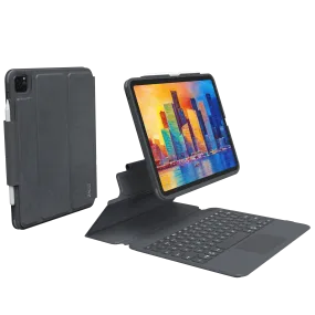 Zagg - Pro Keys Bluetooth Keyboard Case For Apple Ipad Pro 11 (2021 / 2020 / 2018) - Black And Gray